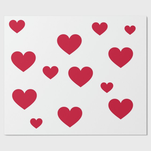 Papel De Regalo envoltura del corazón (Superficie plana)