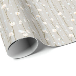 Papel De Regalo Envoltura floral de tallo delicado