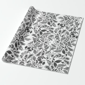 Papel De Regalo Envoltura moderna de regalo en blanco y negro