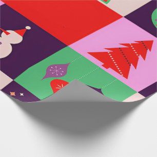 Papel De Regalo 🎅 Envoltura Navideña Festiva Para Regalos de Temp
