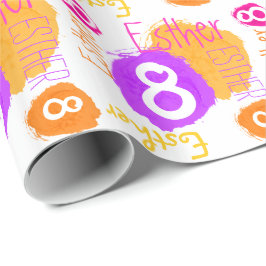 Papel De Regalo Envoltura personalizada de pintura de 8 años de Es