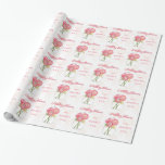 Papel De Regalo Envoltura personalizada de regalo de ducha mason J<br><div class="desc">La novia estará encantada de recibir su regalo de ducha envuelta en este papel personalizado de envoltura de ducha de boda en frasco de albañil. Las jarras de mason son tan populares sobre todo para los bodas vintage o de campo, pero los amantes de las flores o los románticos de...</div>
