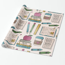 envolturas de regalos de vuelta a la escuela