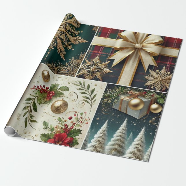 Papel De Regalo envolturas de vacaciones premium (Desenrollado)
