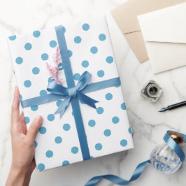 Papel De Regalo Envuelve tu regalo en serenidad azul cielo
