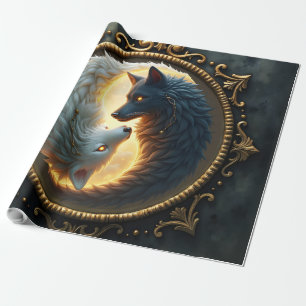 Papel De Regalo Equilibrio Lunar – Donde las Sombras Abrazan la Lu