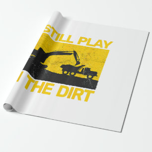 Papel De Regalo Equipo de construcción de vintage trabajo pesado d