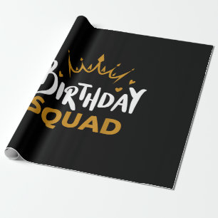 Papel De Regalo Equipo de Cumpleaños Fiesta Familiar Divertida Coi