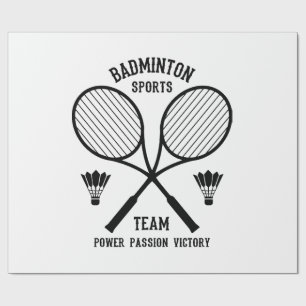Papel De Regalo Equipo de deportes de bádminton