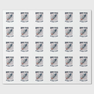 Papel De Regalo Equipo de explosión fuegos artificiales patriótico
