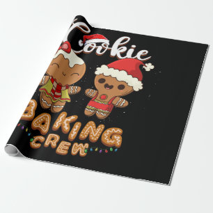 Papel De Regalo Equipo de la familia Santa Family de Cookie Baking