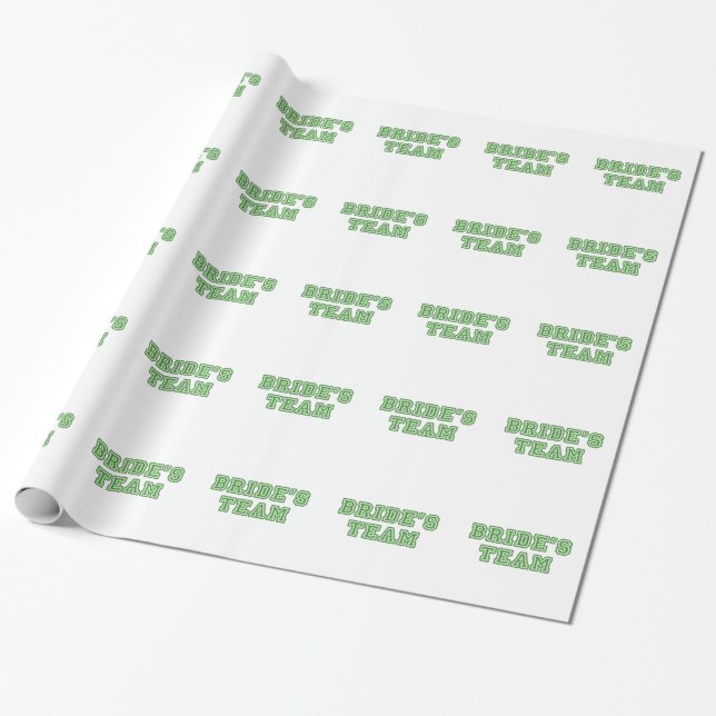 Papel De Regalo Equipo de la novia (Desenrollado)