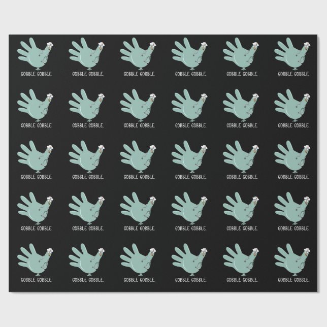 Papel De Regalo ER Enfermera Turquia Gobble Squad ER Enfermera Acc (Superficie plana)