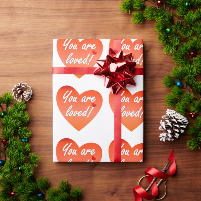 Papel De Regalo Eres amado (Regalo de vacaciones)
