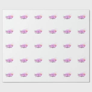 Papel De Regalo eres mi sol rayos de sol rosados púrpura nubes