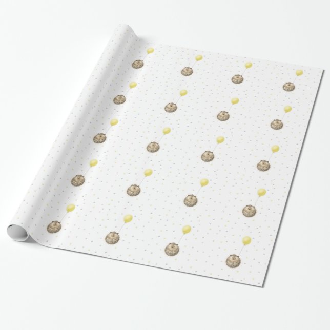 Papel De Regalo Erizo (Desenrollado)