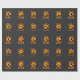 Papel De Regalo Es caldero de castillo de bruja de disfraz de Hall
