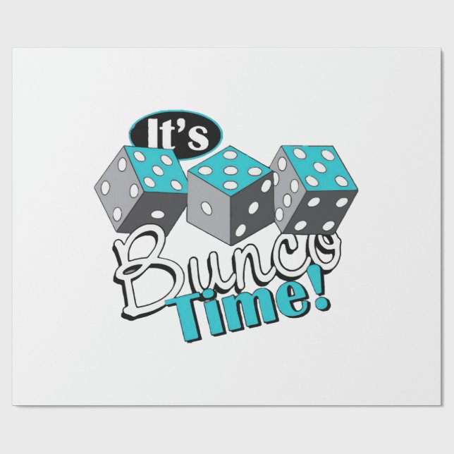 Papel De Regalo ¡Es hora de Bunco! (Superficie plana)