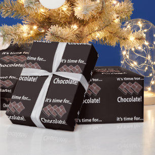 Papel De Regalo Es hora de chocolate