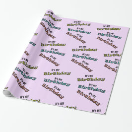 Papel De Regalo Es mi cumpleaños.