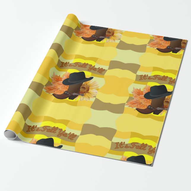 Papel De Regalo Es otoño, lo harás  (Desenrollado)