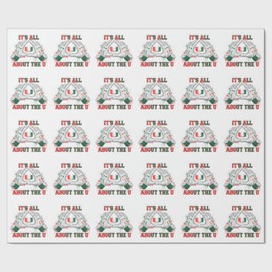 Papel De Regalo ¡Es Todo Sobre La U Fútbol Naranja y Verde