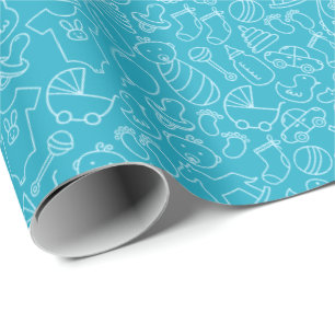 Papel De Regalo Es un Baby Shower de Boy Blue