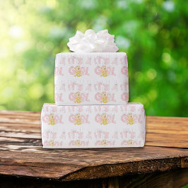 Papel De Regalo Es un Chica Teddy Bear Baby Shower