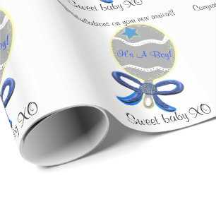 Papel De Regalo Es un niño bicho azul