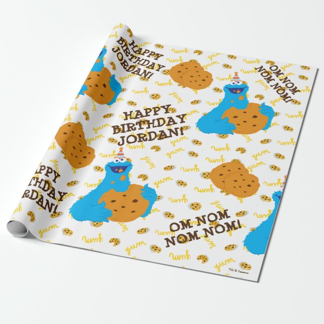 Papel De Regalo Es un patrón de fiesta de galletas (Desenrollado)