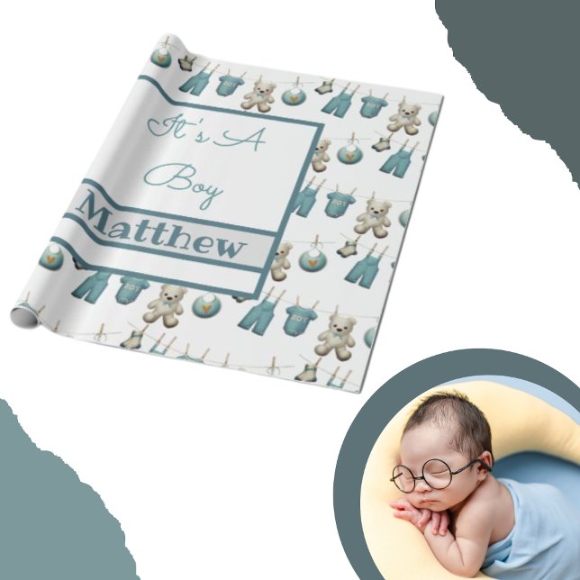 Papel De Regalo Es una línea de ropa de niño nombre bebé (Subido por el creador)