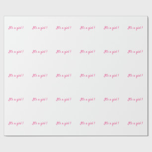 Papel De Regalo Es una niña Minimalista
