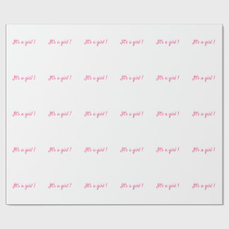Papel De Regalo Es una niña Minimalista