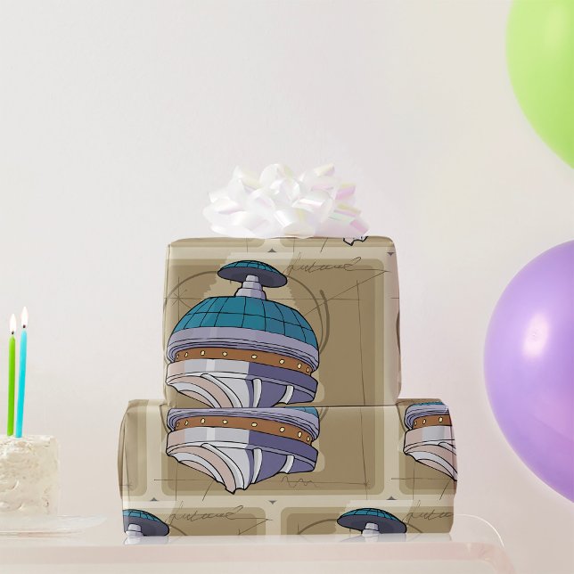 Papel De Regalo Esbozo de estación espacial (Subido por el creador)