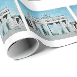 Papel De Regalo Esbozo de la puerta de Brandenburgo
