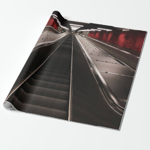 PAPEL DE REGALO ESCALADOR NEGRO SIN PERSONAS