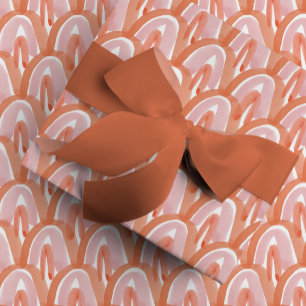 Papel De Regalo Escalas de acuarela en rojo