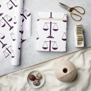 Papel De Regalo Escalas de Justicia Patrón de símbolo de servicios