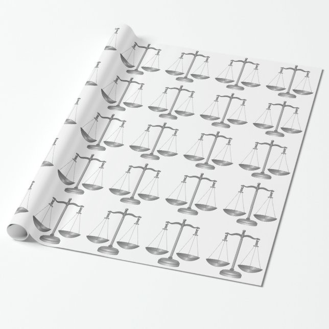 Papel De Regalo Escalas de la justicia (Desenrollado)