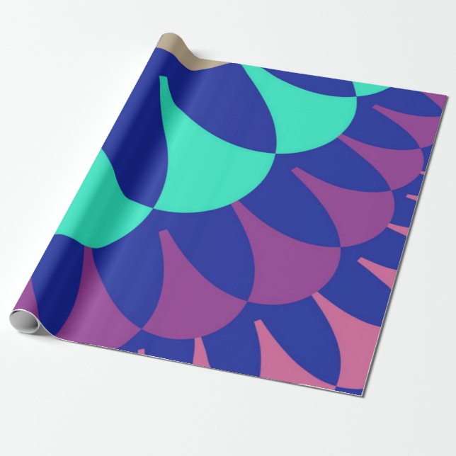 Papel De Regalo Escalas de Sirenas (Desenrollado)