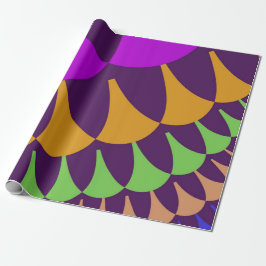 Papel De Regalo Escalas moradas y Naranjas