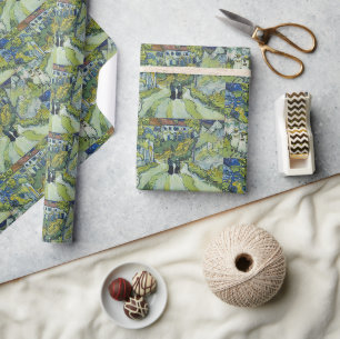 Papel De Regalo Escalera de Van Gogh en Auvers Paisaje Artístico