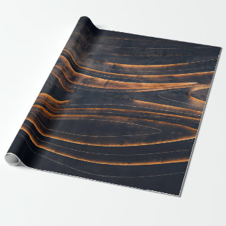 Papel De Regalo Escaleras de espiral negra y marrón