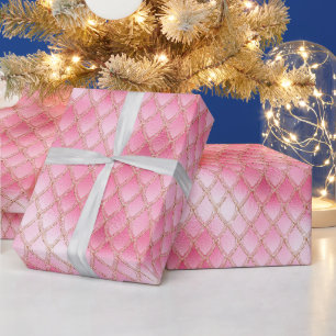Papel De Regalo Escamas de dragón rosa brillante