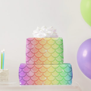 Papel De Regalo Escamas de Sirena Arcoíris