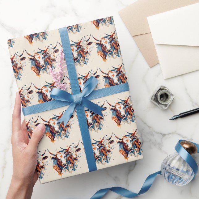 Papel De Regalo Escandi Farmhouse Cattle (Regalar)