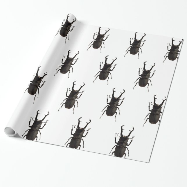 Papel De Regalo Escarabajo ciervo (Desenrollado)