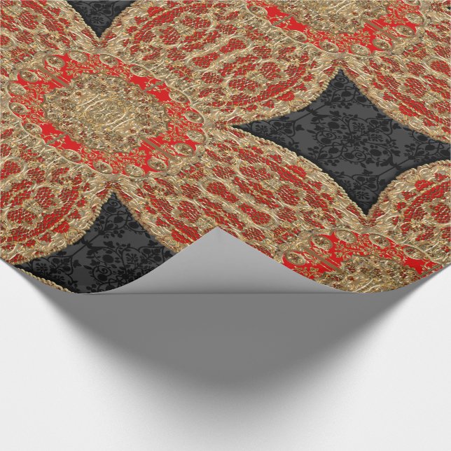 Papel De Regalo Escarlata de Kashmid (Esquina)