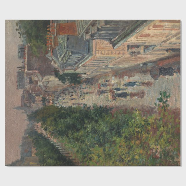 Papel De Regalo Escena callejera en París, Francia (por Maximilien (Superficie plana)