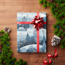 Papel De Regalo Escena de invierno en Wonderland